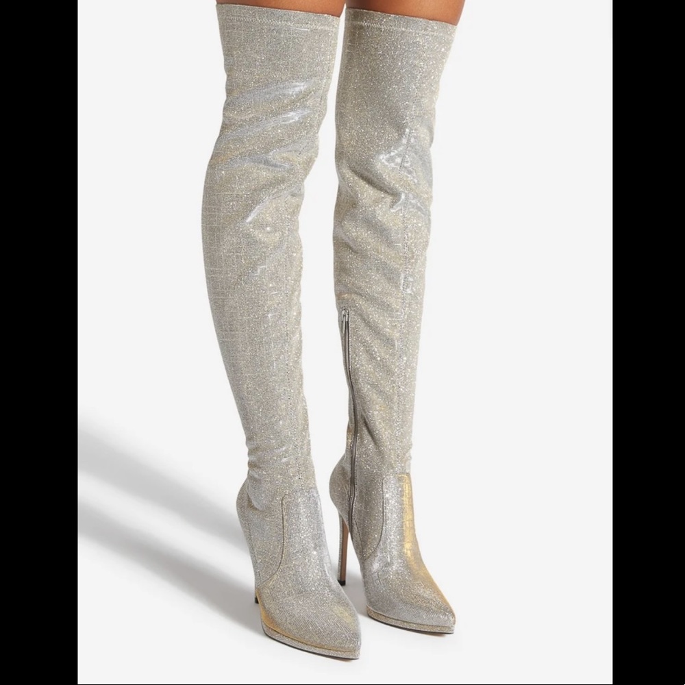 OPEN TO ALL OFFERS Sparkly Heeled Boot
